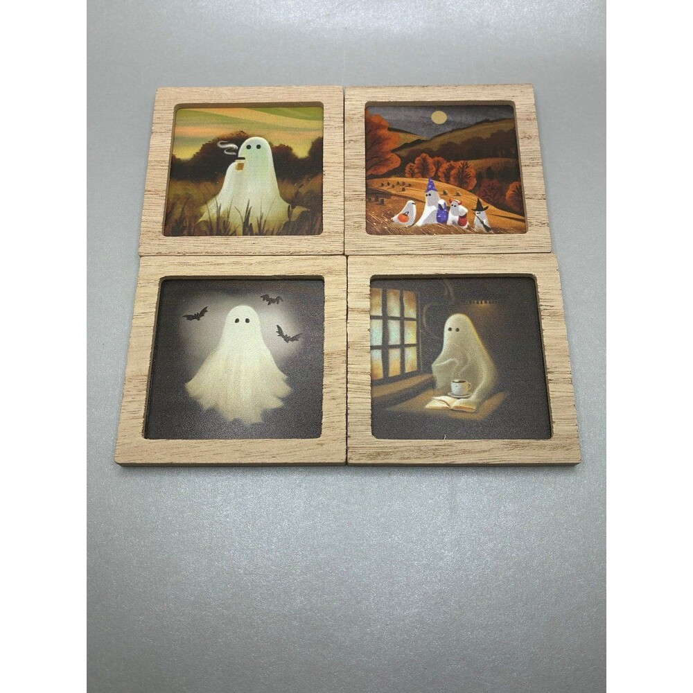 Target Bullseye Playground Mini Halloween Ghost Magnets Set of 4